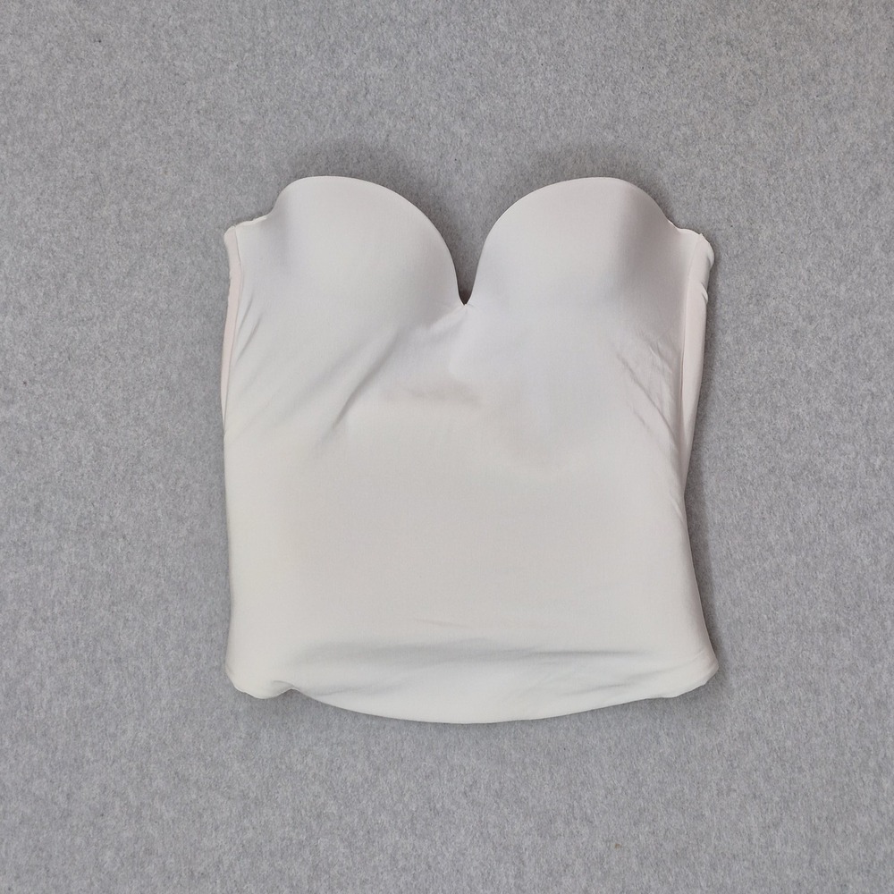 David's Bridal Women Corset 38B White Strapless Underwired